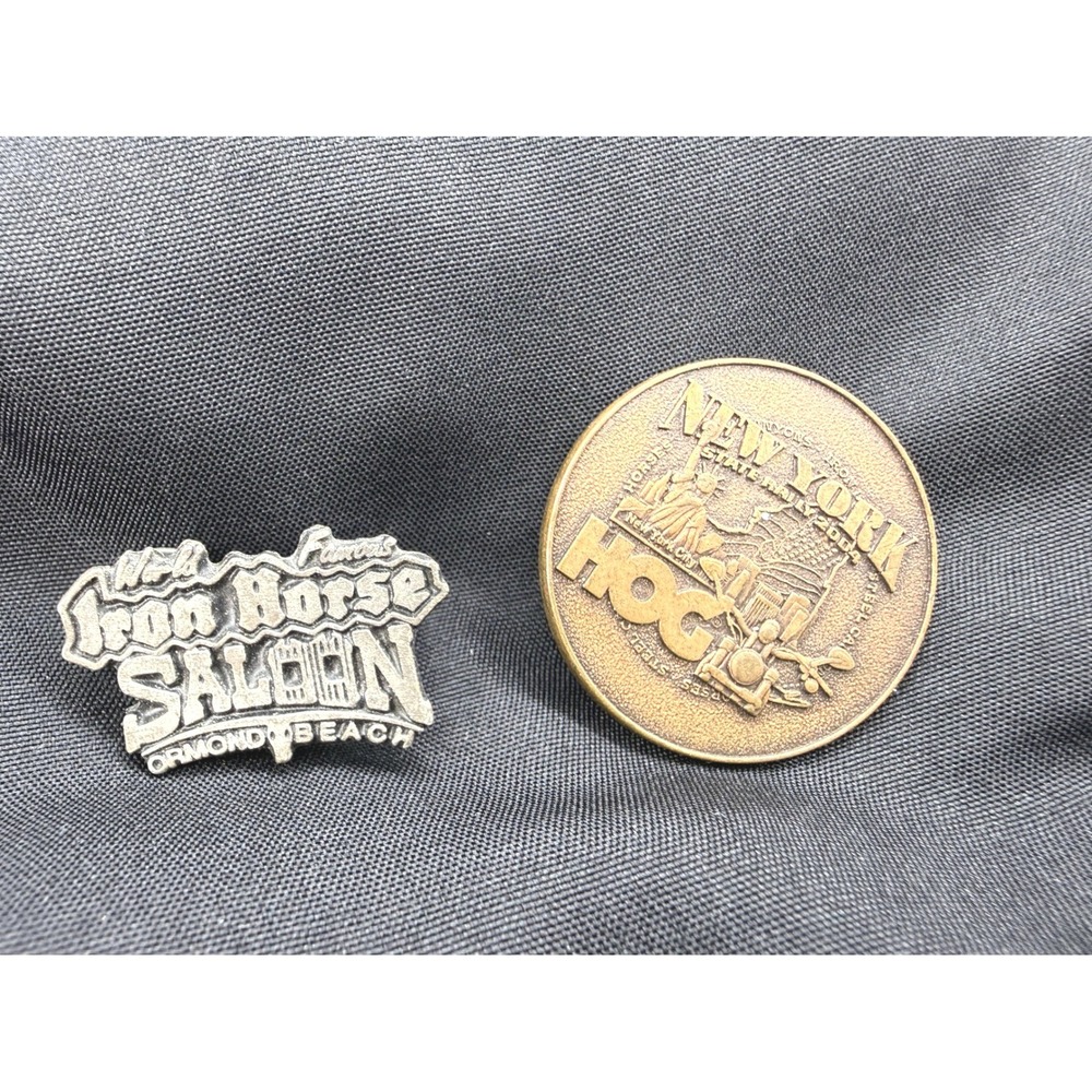 Vintage HOG 2004 NY State Rally & Iron Horse Saloon Ormond Beach Pin Set